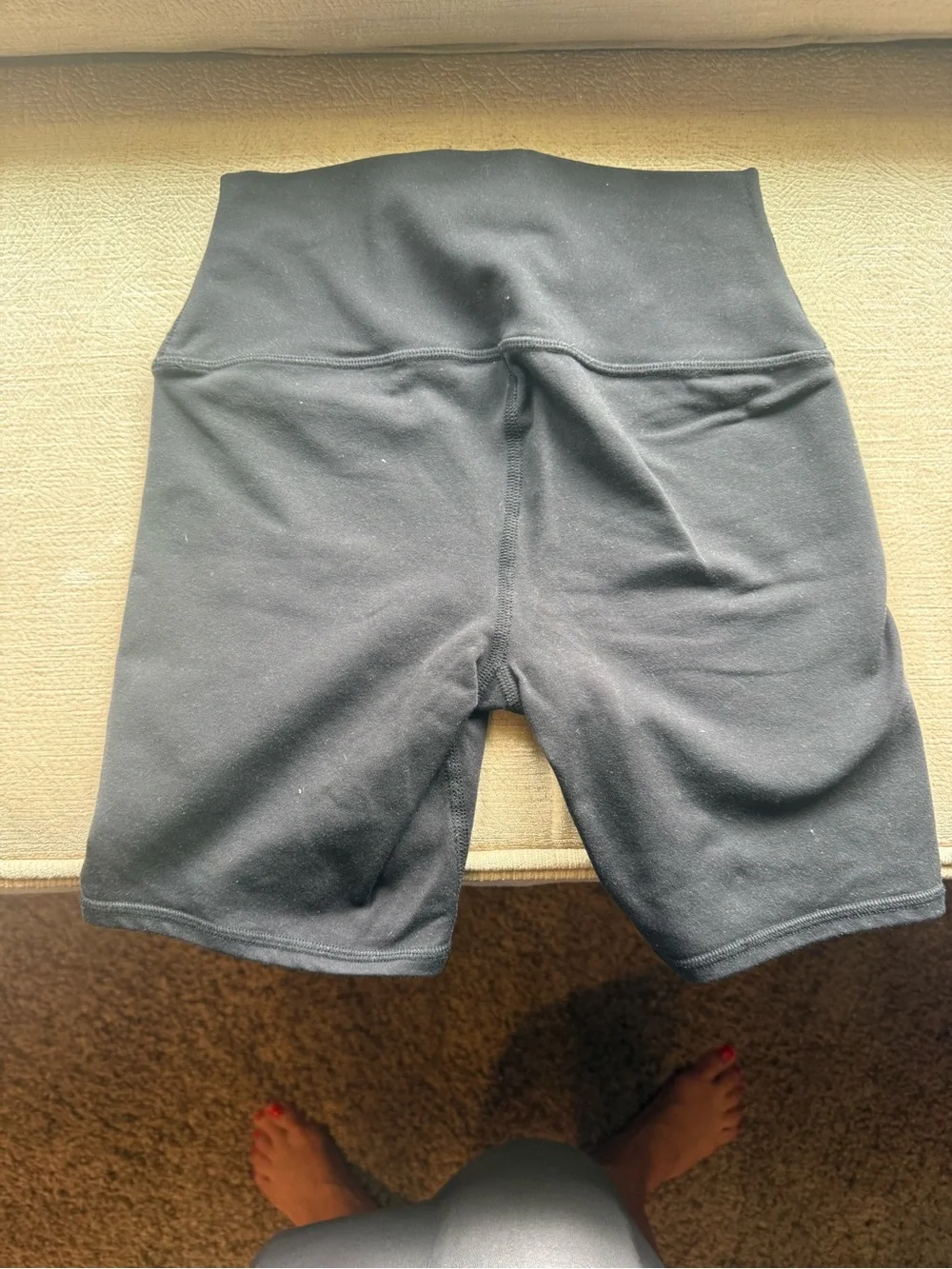 ALO Yoga High-Rise Black Bike Shorts